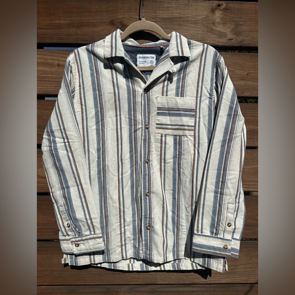 Sovereign Code Women's Striped Button Down Shirt